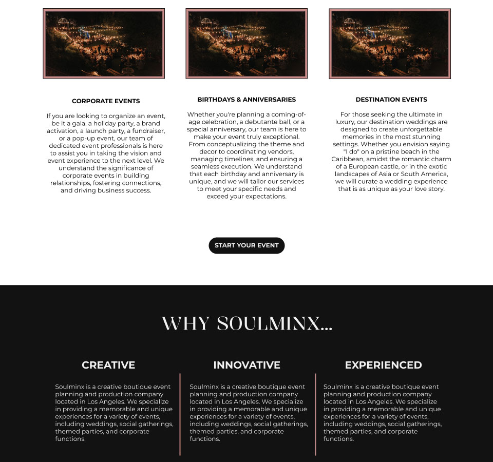 Soulminx Services Page