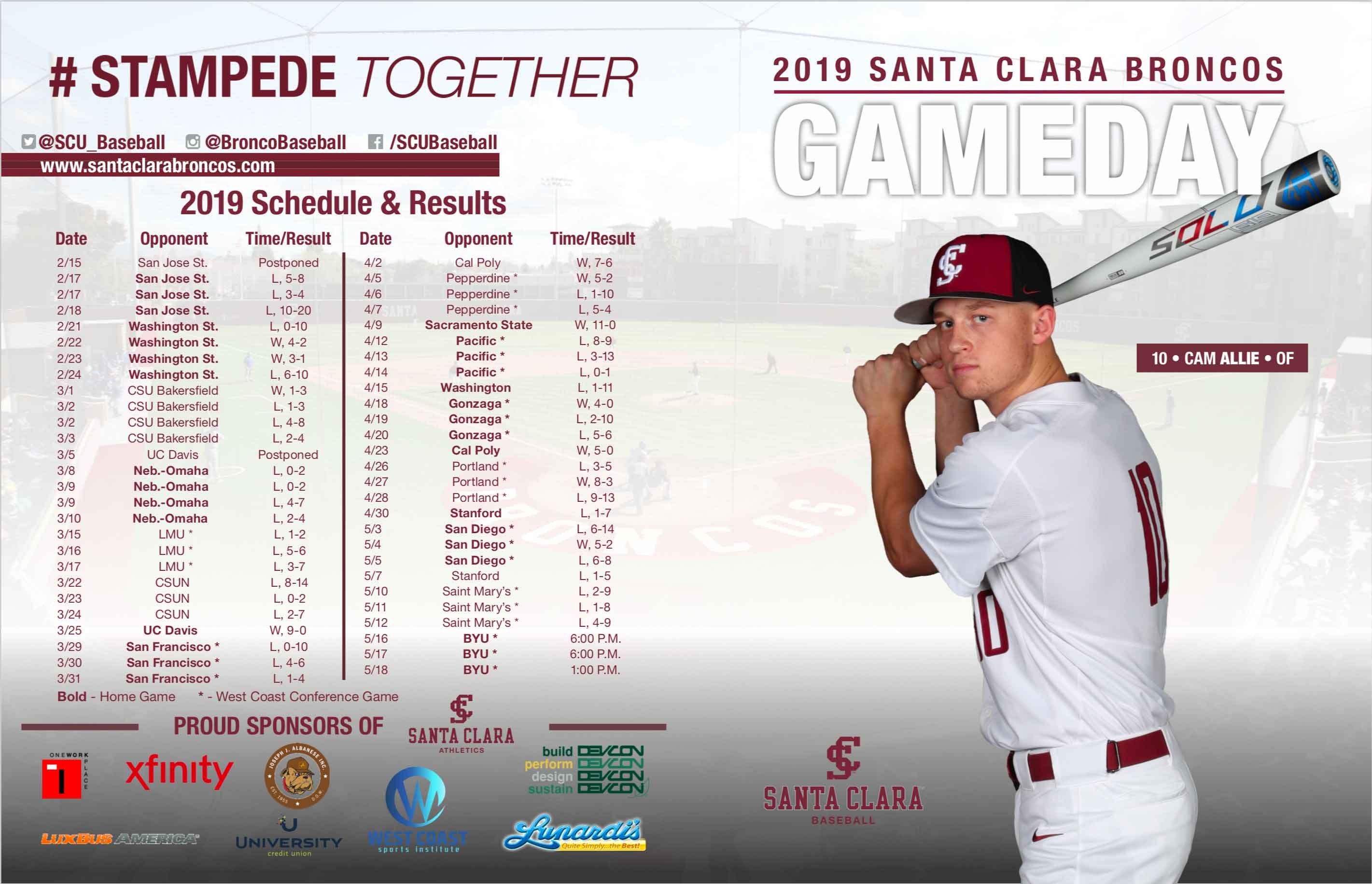 Gameday Program Cover